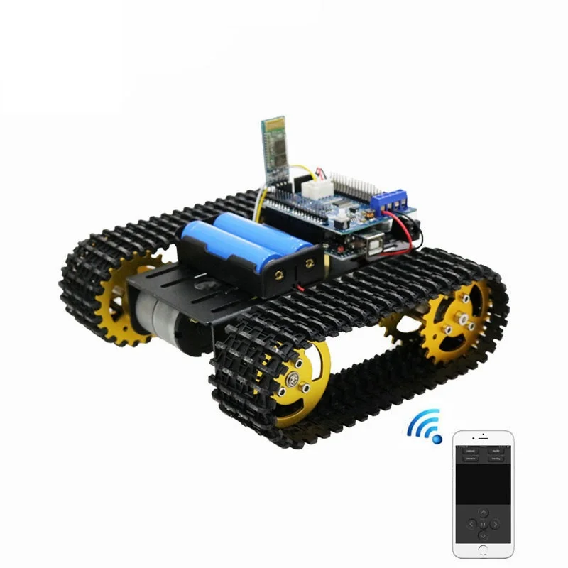 Bluetooth/ручка/Wi-Fi радиоуправляемый робот танка шасси автомобиля Комплект T101 с