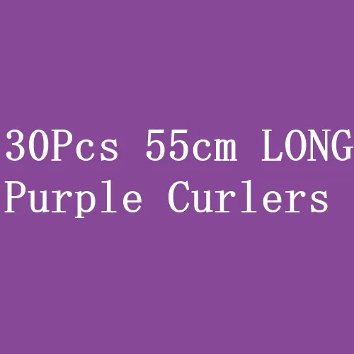 30PCS 55CM LONG 30 шт. в упаковке 25 см/30 см/45 см/50 см/60 см Волшебные длинные бигуди для волос спиральные Колечки рычаги бигуди для волос парикмахерский инструмент - Цвет: 30PCS 55CM LONG