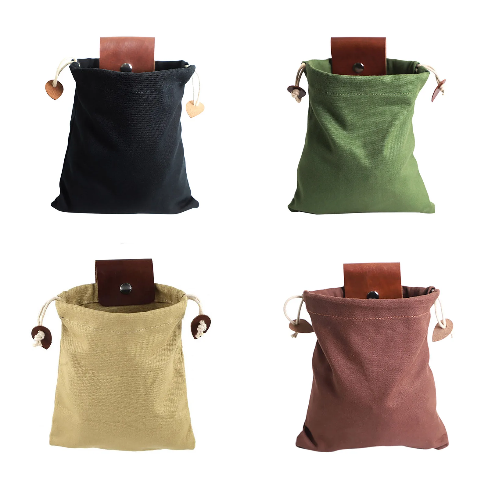 

Fruit Picking Bag Collapsible Outdoor Foraging Pouch with Drawstring Heavy Duty Tool Pouch for Outdoor Camping Hiking