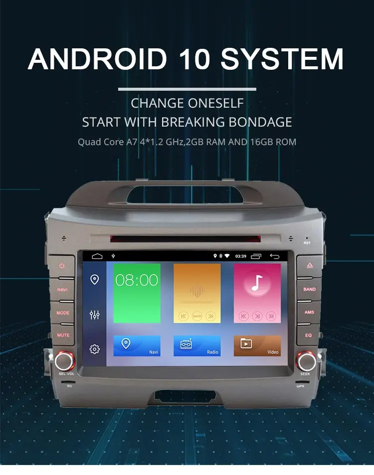 LJDA Android 10,0 dvd-плеер для автомобиля KIA Sportage 2010- 2 Din автомагнитола аудио wifi Canbus gps навигация стерео Мультимедиа