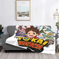 yo kai yokai watch 2 blanket bedspread bed plaid bed plaid anime plush kawaii blanket summer bedspreads receiving blankets