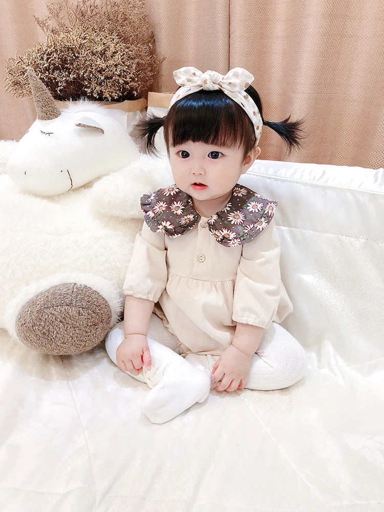 Одежда для малышей боди принцессы одежда Милая Детская осенняя новое корейское