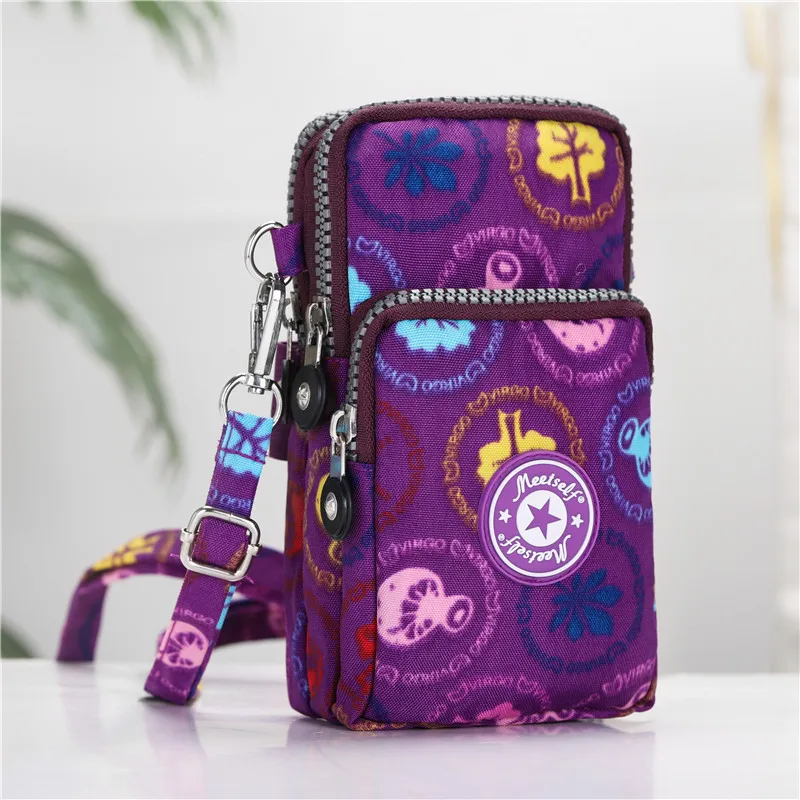Purple mushroom Популярная Портативная сумка для Iphone XSMAX XR huawei P20P30Samsung S9S10 Plus на плечо - Цвет: Purple mushroom