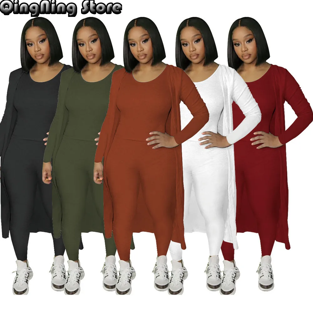 

Женская юбка-тройка, осенне-зимняя одежда, бандажные майки + облегающие спортивные брюки и одежда с длинным рукавом и открытым стежком