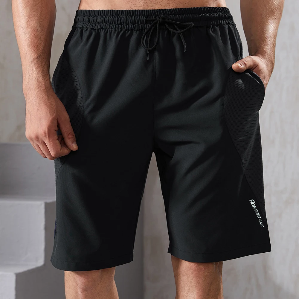 

Men Sport Running Track Shorts Gyms Fitness Jogging Workout Basketball Soccer Sportswear Loose Casual Training Short Joggers