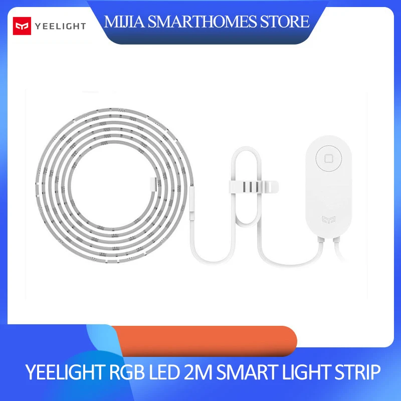 Xiaomi Yee светильник RGB светодиодный 2 м умный полоса дом для приложения WiFi работает с