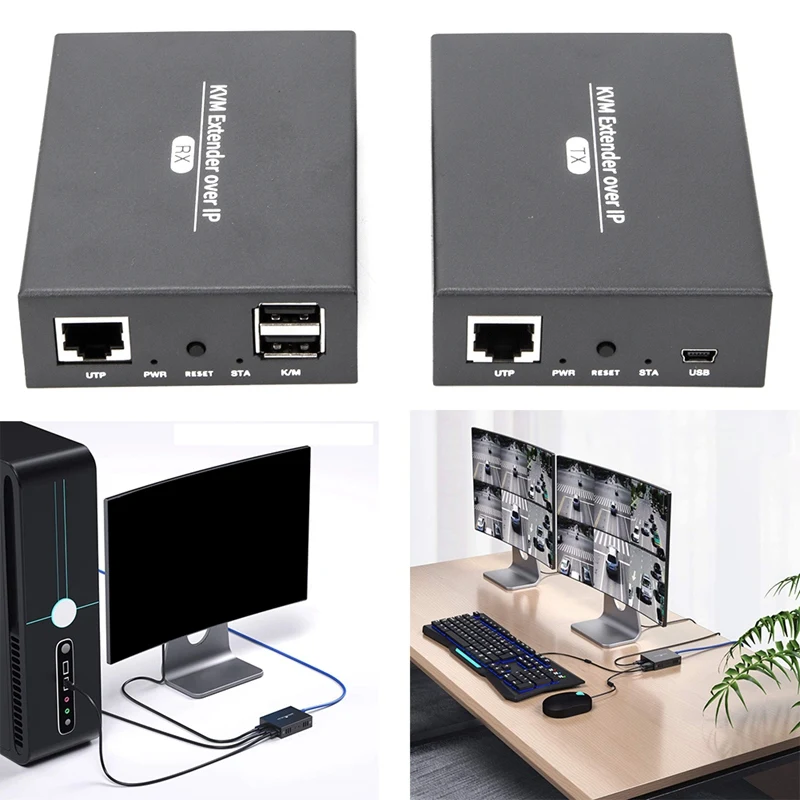 

RISE-KVM Extender IP RJ45 Ethernet Network Switch TCP Network Cable To HD Support USB Keyboard And Mouse Transmission