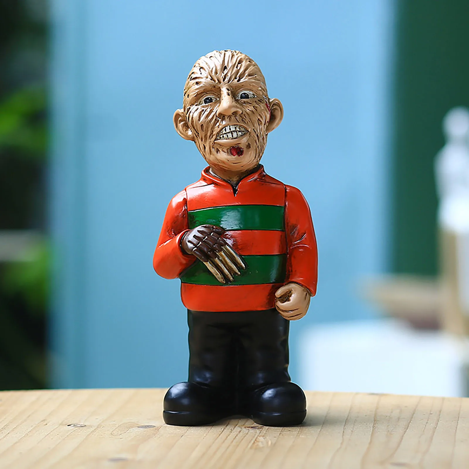 

1pcs Halloween Outdoor Garden Dwarf Ornaments Scary horror Zombie Skull Gnome Statue Dwarf Sculpture Garden Courtyard Decoration