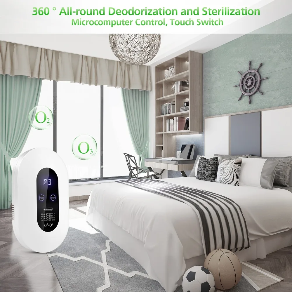 

Household Ozone generator O3 Air Purifier Smart Formaldehyde for Kitchen Toilet water air Cleaner Four Modes Ionizers
