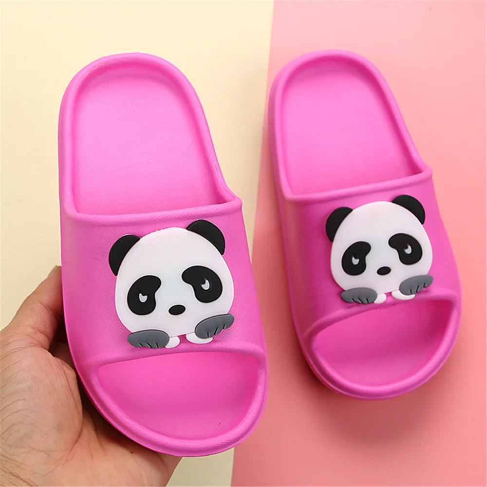 Шлепанцы детские для мальчиков и девочек Мультяшные панды садовая обувь дома