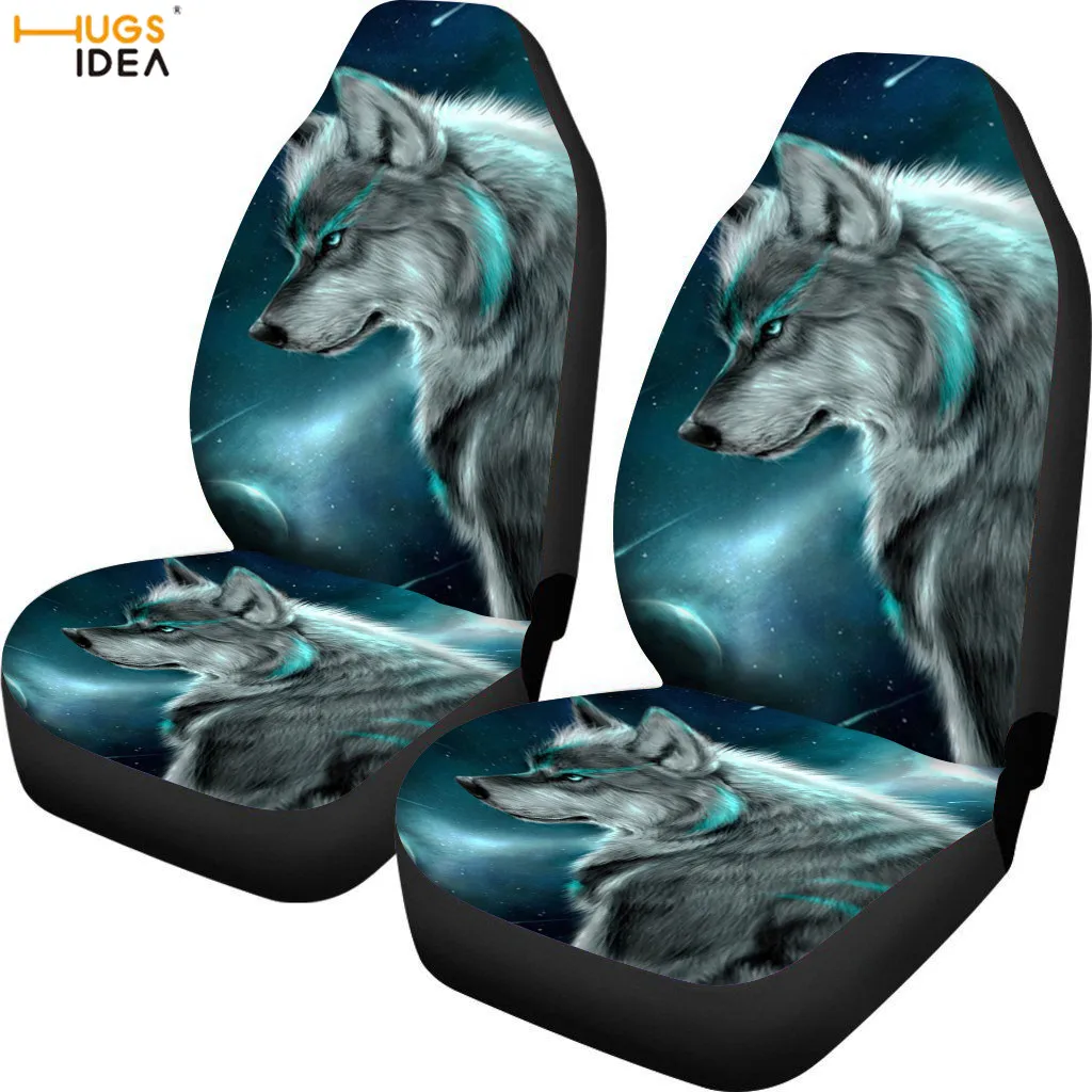 HUGSIDEA 3D Wolf Patten Automoitive Interior Decormat чехлы на переднее сиденье автомобиля подходит для