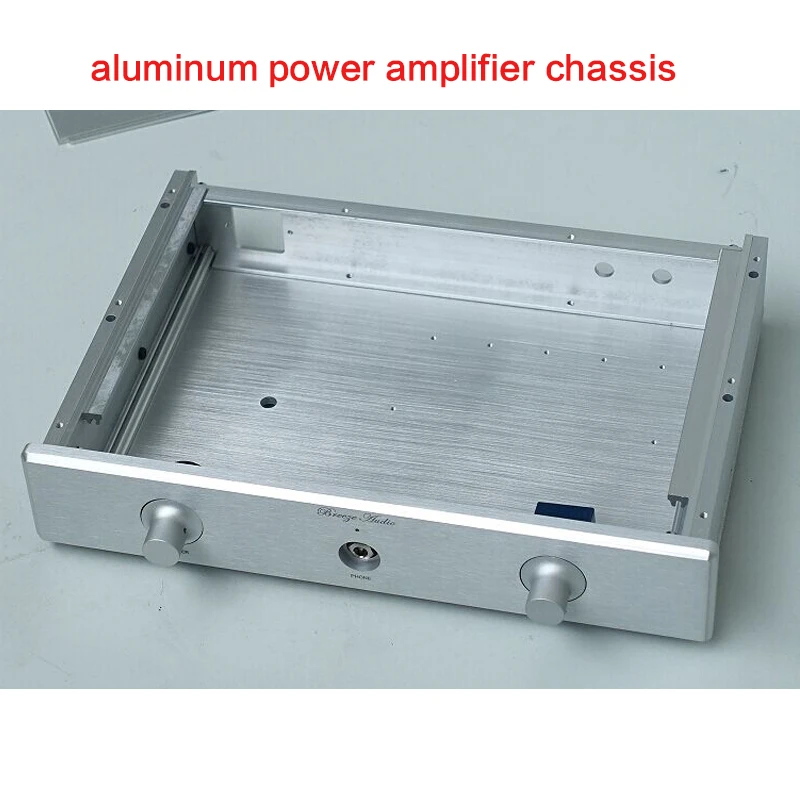 

330*61.5*228MM All-aluminum Power Amplifier Chassis 3306 DIY Amp Case Audio Shell Power Supply Box Amplifier Enclosure with Knob