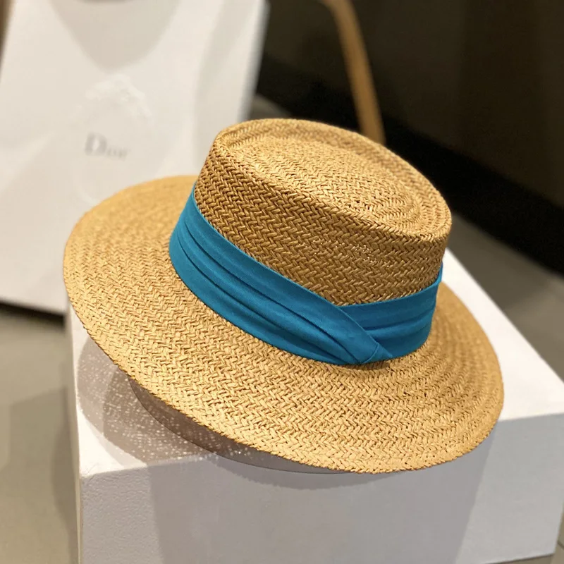 Соломенная Панама RH Женская в стиле джаз пляжная шляпа кэжуал брендовая