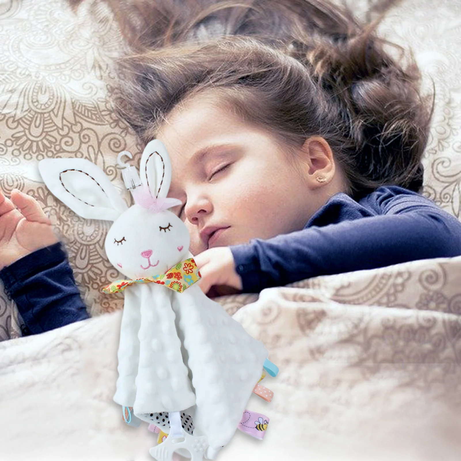 Детские плюшевые игрушки бирка безопасности милое мягкое одеяло в виде животных