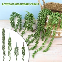 supplies floral arrangement plants wall simulation hanging greenery artificial succulents pearls lovers tears string
