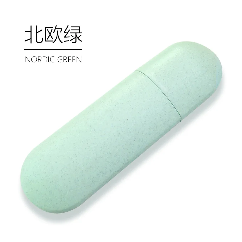 style 2 green 1 шт. портативная коробка для зубных щеток, дорожная зубная щетка, чехол для хранения кемпинга, косметический Чехол, органайзер для зубной пасты, аксессуары для ванной комнаты - Цвет: style 2 green