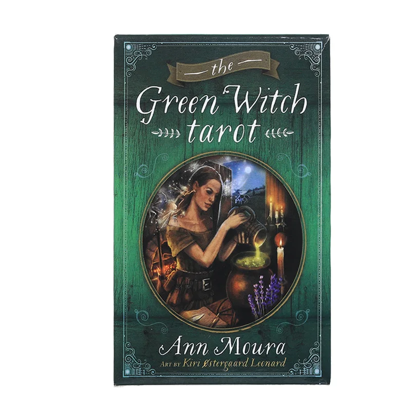 200 стильные карты Таро золотые в стиле оркул Зеленая ведьма универсальные