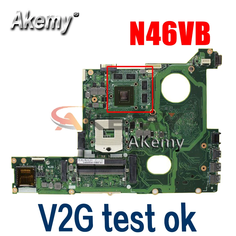 Amazoon N46VB V2G N46VJ Ноутбук Материнская плата Asus N46V N46VM N46VZ 60NB0100-MB2 (020) 100% Testad | Компьютеры