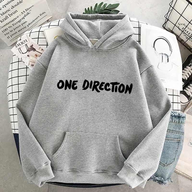Новинка 2020 Женский пуловер с надписью Graphic One Direction Merch Harajuku свитшот капюшоном