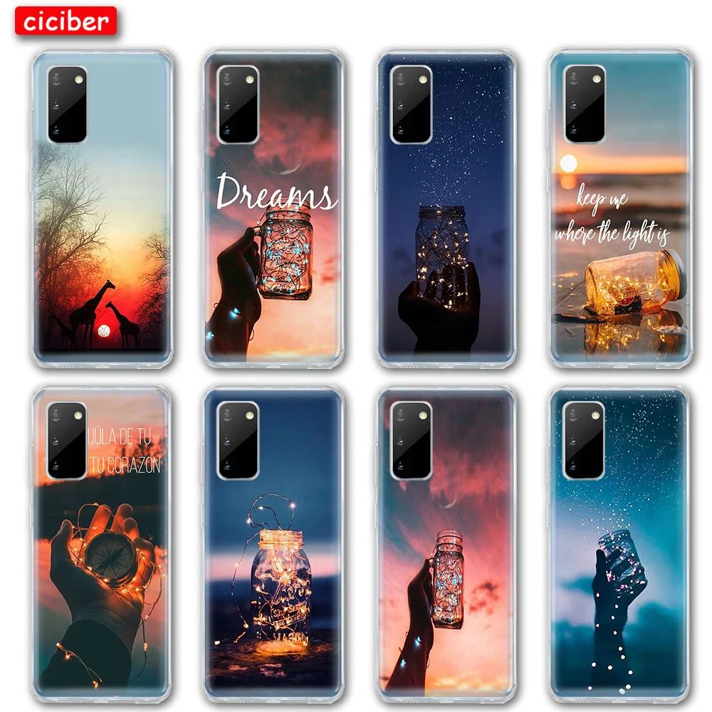 

Wishing Bottle For Samsung Galaxy S21 S10 S9 S8 S20 Plus Ultra A50 A51 A71 A70 A21S A72 A52 NOTE 20 10 9 8 Plus Soft TPU Fundas