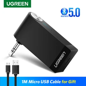 Ugreen bluetooth receiver 5. 0 wireless aptx ll 3. 5mm car aux 3. 5 jack stereo adapter music headphone bluetooth audio receiver 1 bluetooth Item image