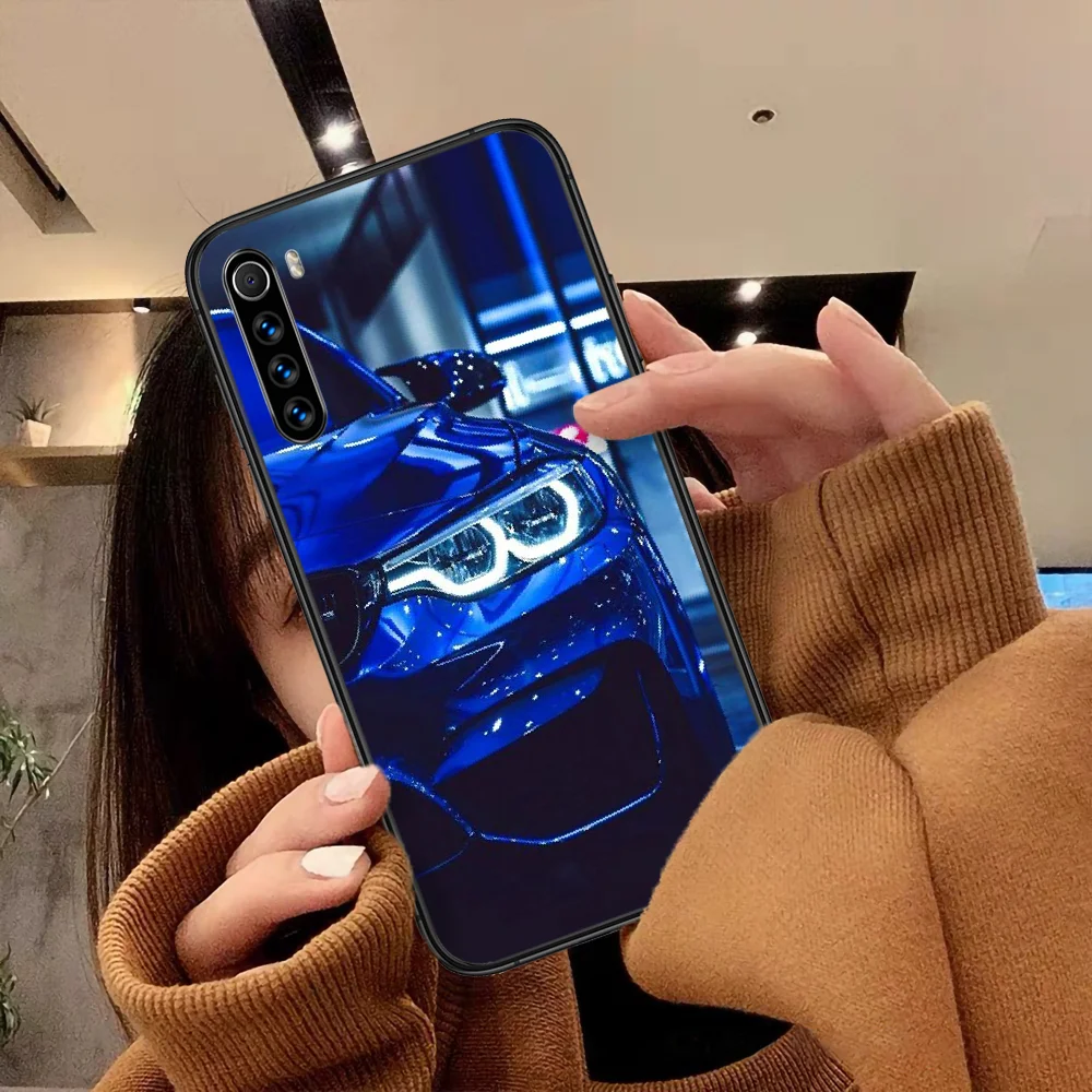 

Sports Car Luxury BMW Phone Case For Xiaomi Redmi Note 7 8 8T 9 9S 4X 7 7A 9A K30 Pro Ultra black Waterproof 3D Coque Trend