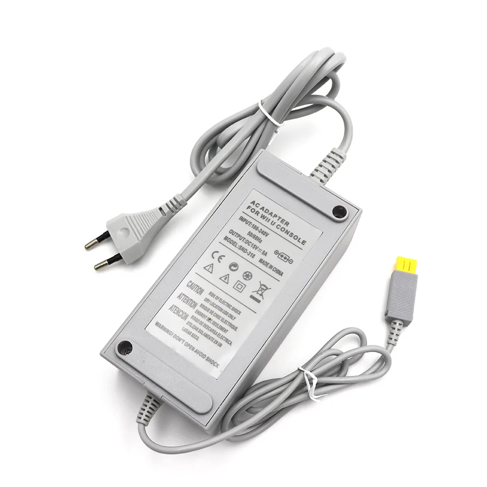 Настенное зарядное устройство 15 в 5 А переменного тока для консоли Nintendo Wii U