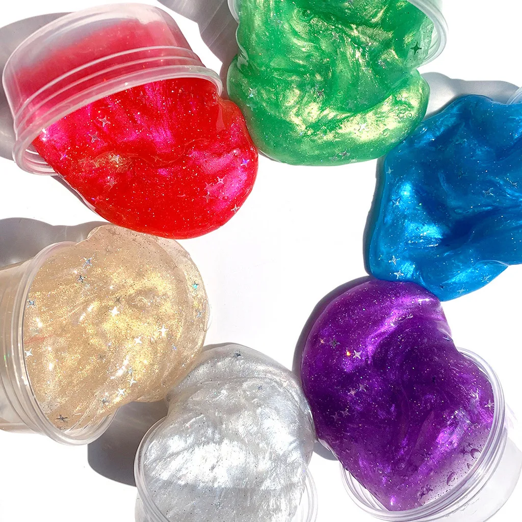 

Fragrance Glitter Powder Color Slime Relief Children Kid Funny Toy Gift Clay Educational Toys Children Handmade Filling Toy#L