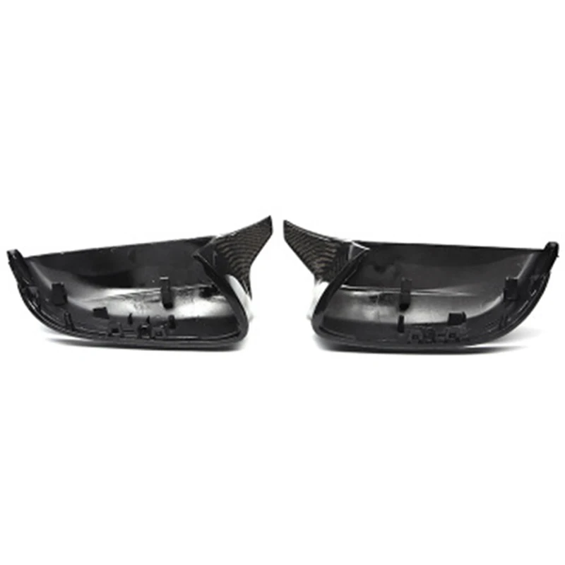 carbon fiber blackwhite replacement rearview side mirror covers cap for bmw g30 g31 g11 g12 g14 g15 8 7 5 series 2018 2019 2020 free global shipping