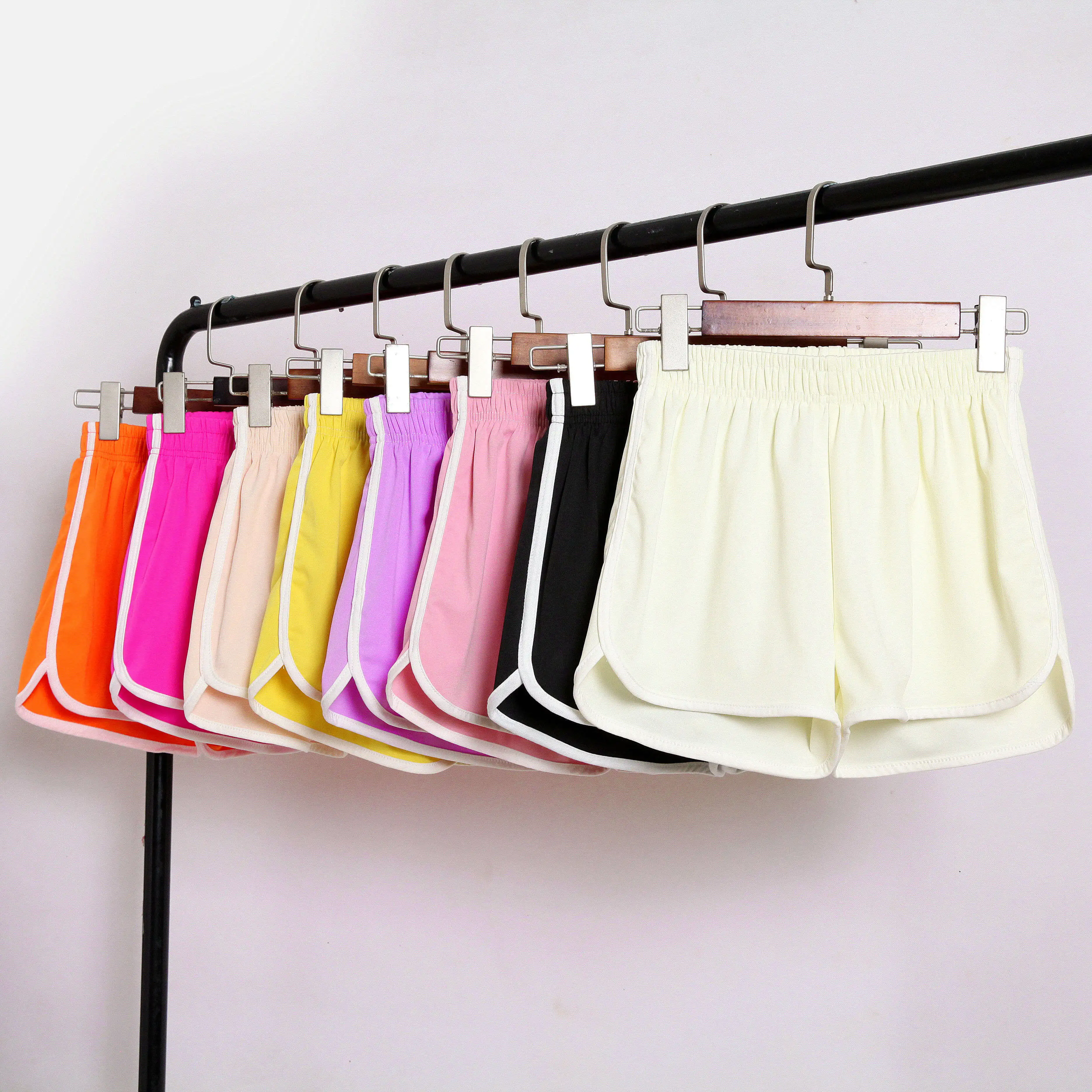 

Summer colorful sport Shorts Women Casual Shorts Workout Waistband Skinny Short pantalones clothing Top cloth Home Comfy Shorts