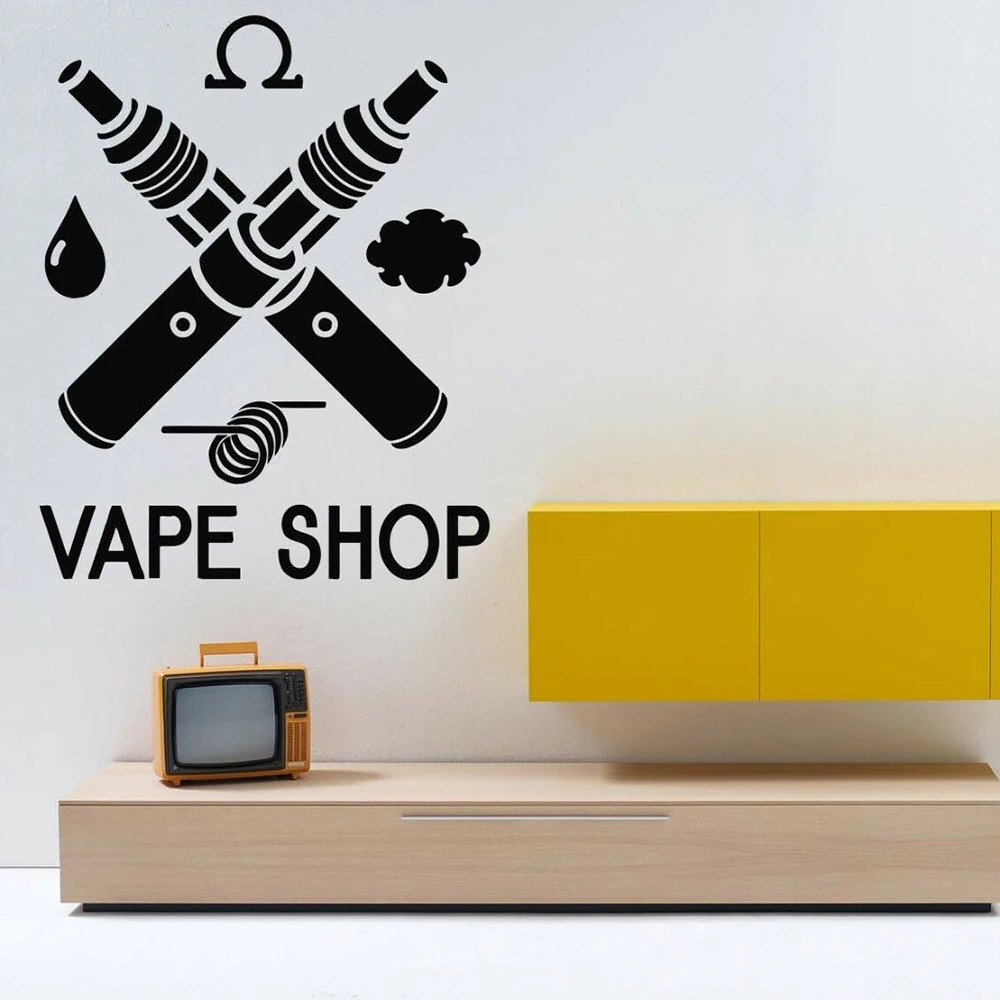 Vape Vaping Shop Bar Настенный декор для комнаты художественная виниловая наклейка