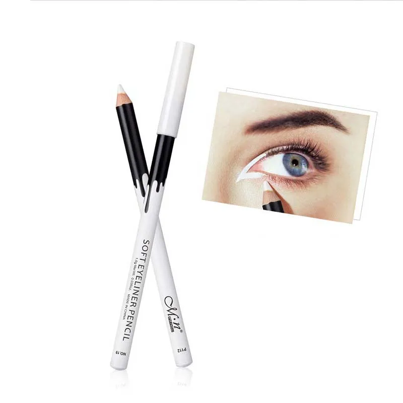 Шелковистая древесина для макияжа косметическая белая подводка глаз карандаш