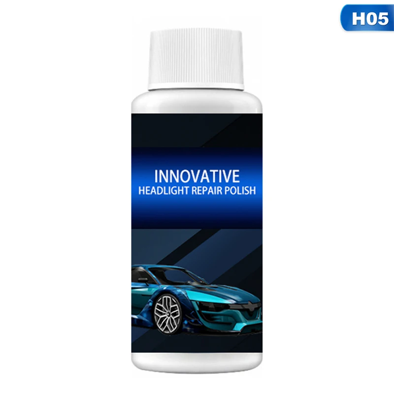 

Car Headlight Care Scratch Remover Head Light Polishing Refurbishment Fluid Auto Repair Cleaning Agent Sponge 50ML/30ML/20ML