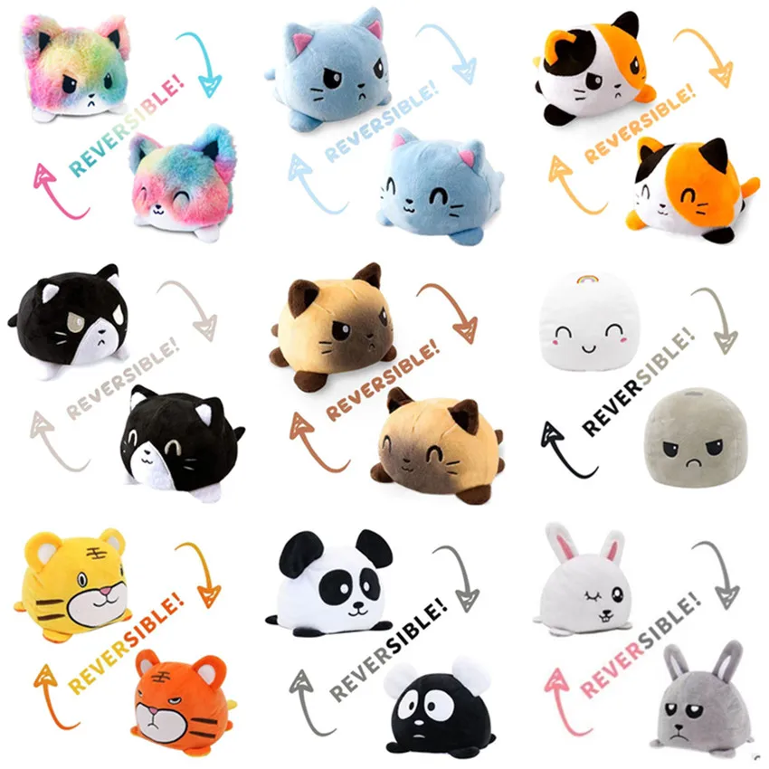 21 разная модель Реверсивный &quotКошка&quot Детский комплект Plushie плюшевые Животные