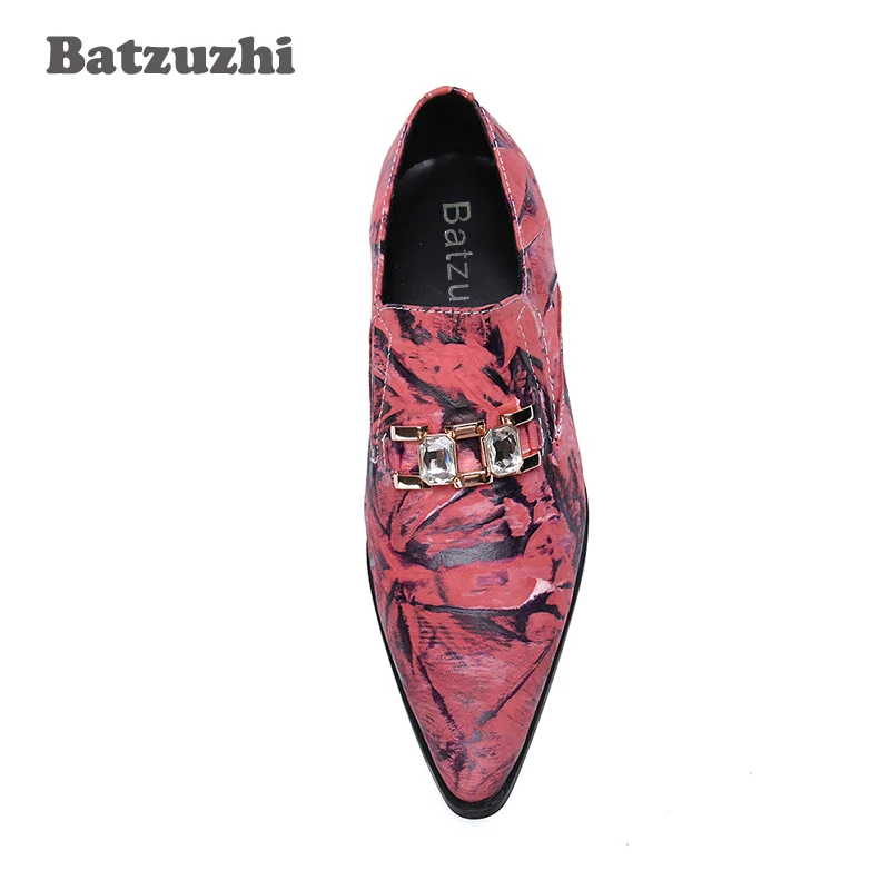 Мужская официальная обувь Batzuzhi дизайнерская кожаная деловая модные мужские