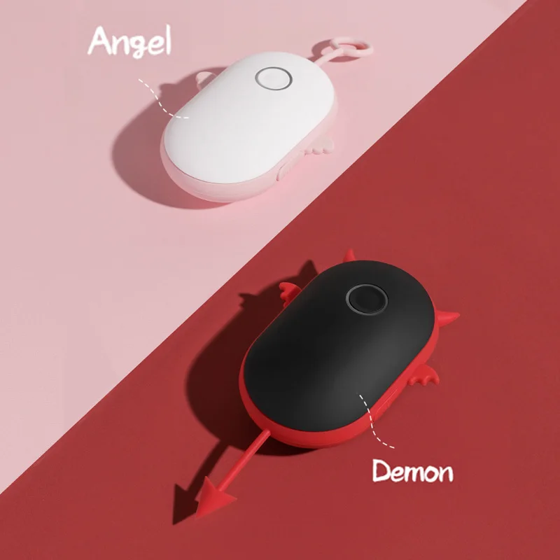 

Electric Hand Warmer USB Rechargeable Power Bank Hand Warmer Heater Travel Winter Gifts Pocket Warmer Double-sided Quick Heating