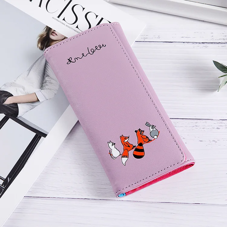 JIULIN Cartoon Flamingos женские кошельки кошелек кожаные женский держатель для карт клатч