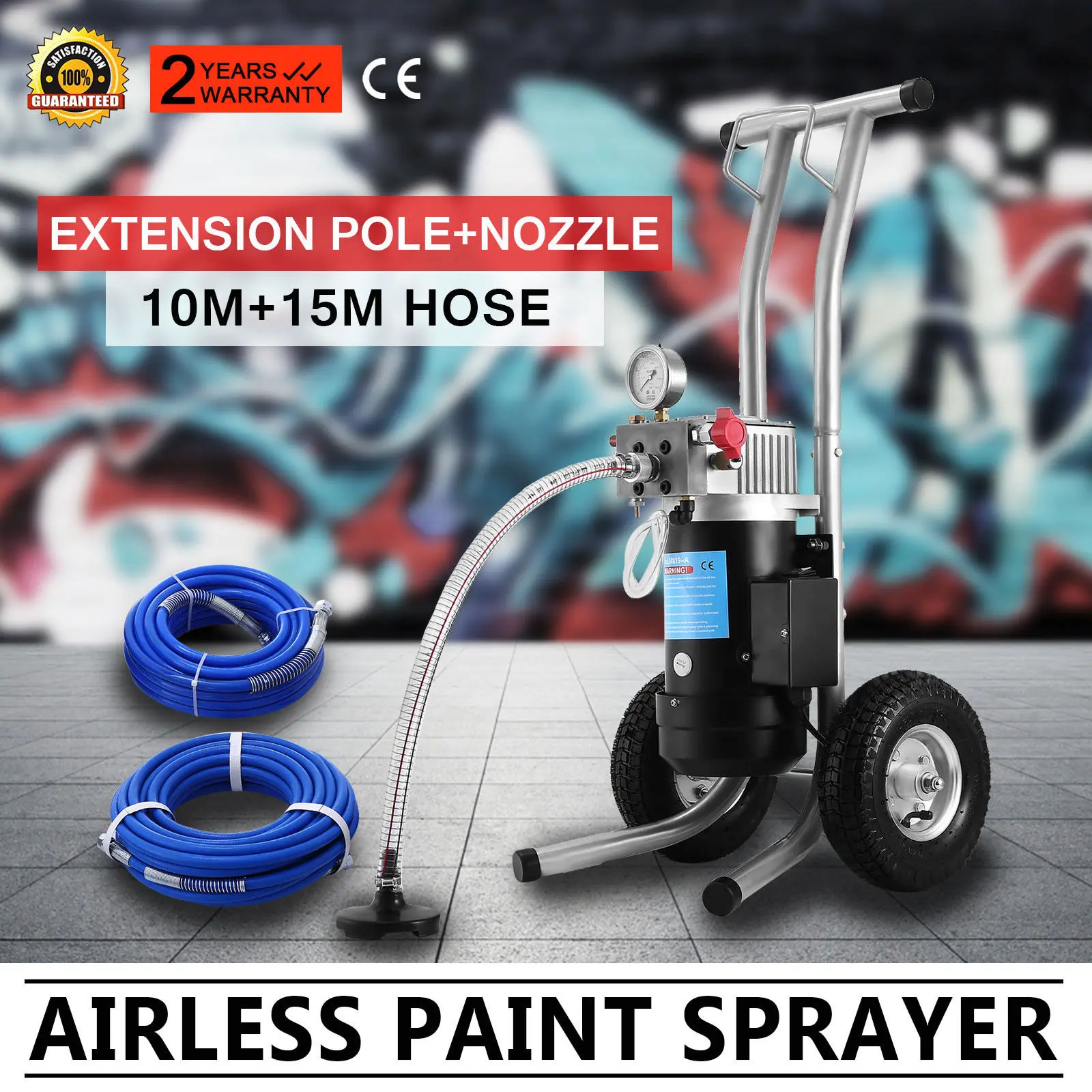 Распылитель краски DIY 3 8 л/мин безвоздушный настенный профессиональный