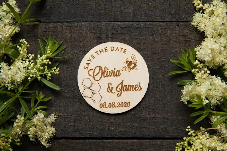 Пчела сохранить дату магнит мед пчела предназначенный для пчелы улей Свадебное