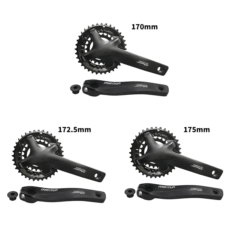 

MEIJUN 36T 22T Crank Variable Speed Chainwheel Bike Crankset Tooth Plate Mountain Bike Hollow Integrated Crankset
