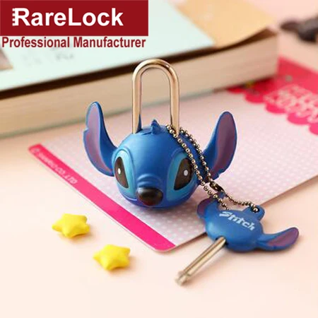Stitch Rarelock мультяшный замок миниатюрный для детей дорожная сумка спортивный рюкзак сумочка ювелирный замок коробка DIY MMS573 hh - Цвет: Stitch