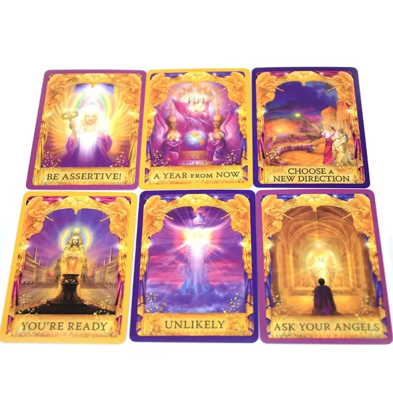 

Angel Answers Tarots 44 Oracle Cards Deck Full English Family Friend Party Board