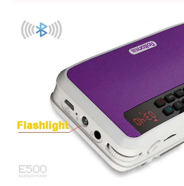 Беспроводная Bluetooth-радиоколонка со встроенным аккумулятором и микрофоном