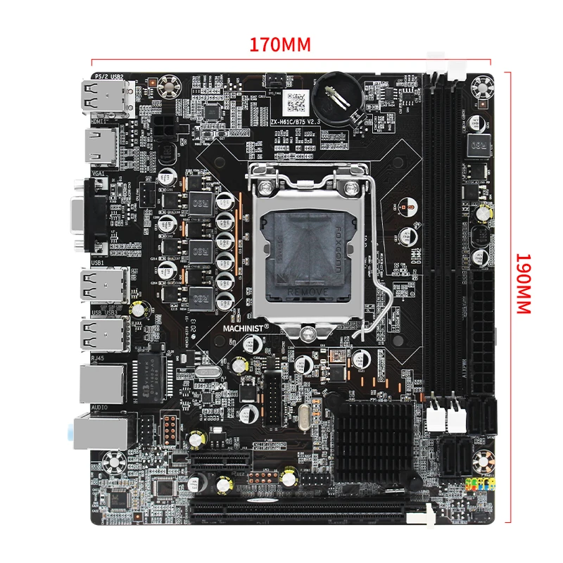 H61 настольная материнская плата LGA 1155 поддержка DDR3 16 Гб оперативной памяти и