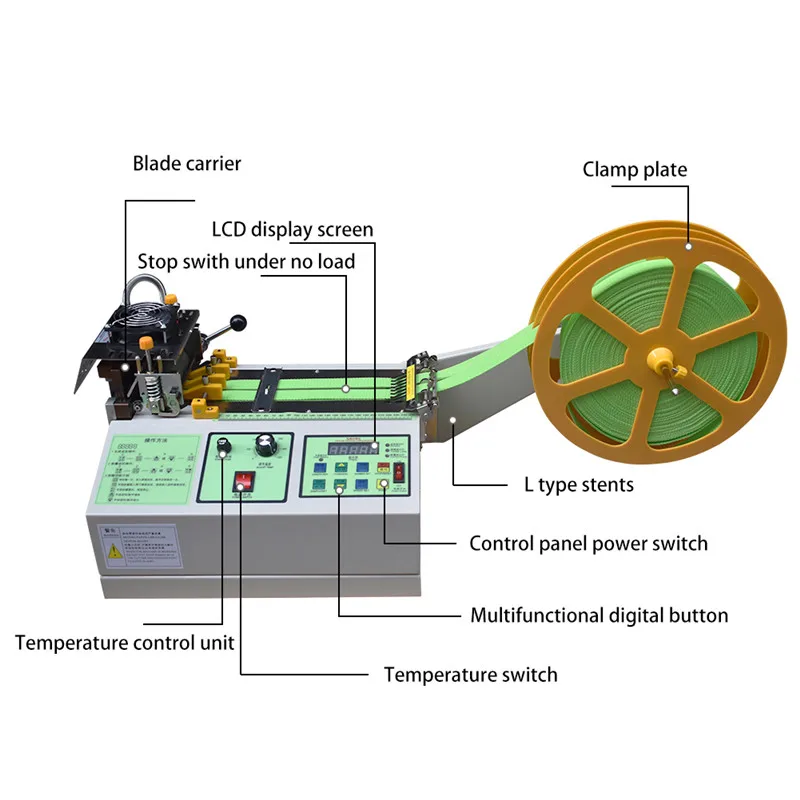 XL 988 автоматическая машина для горячей и холодной резки тканевый пояс гильотина