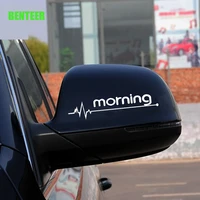 2pcs car rearview mirror sticker for kia morning