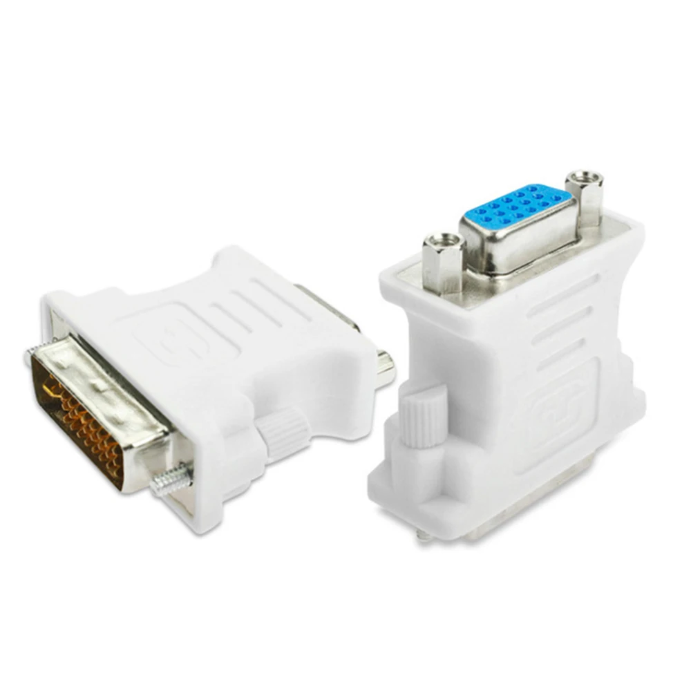 

DVI-I 24+5 Pin DVI to VGA Male to Female Video Converter Adapter for PC laptop for Graphics Cards Computer 1080P HDTV Monitor