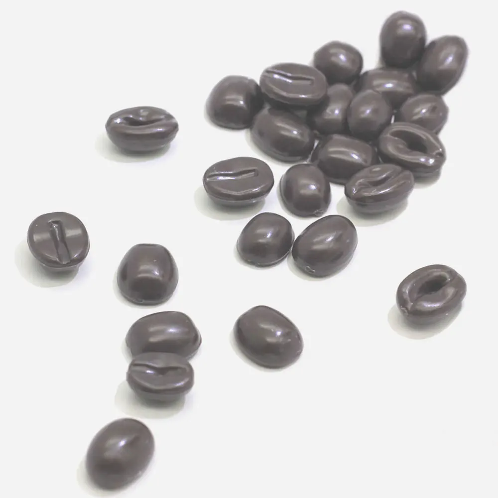 50/500pcs12MM смолы Кофейные зерна Кабошоны с плоской задней поверхностью частью