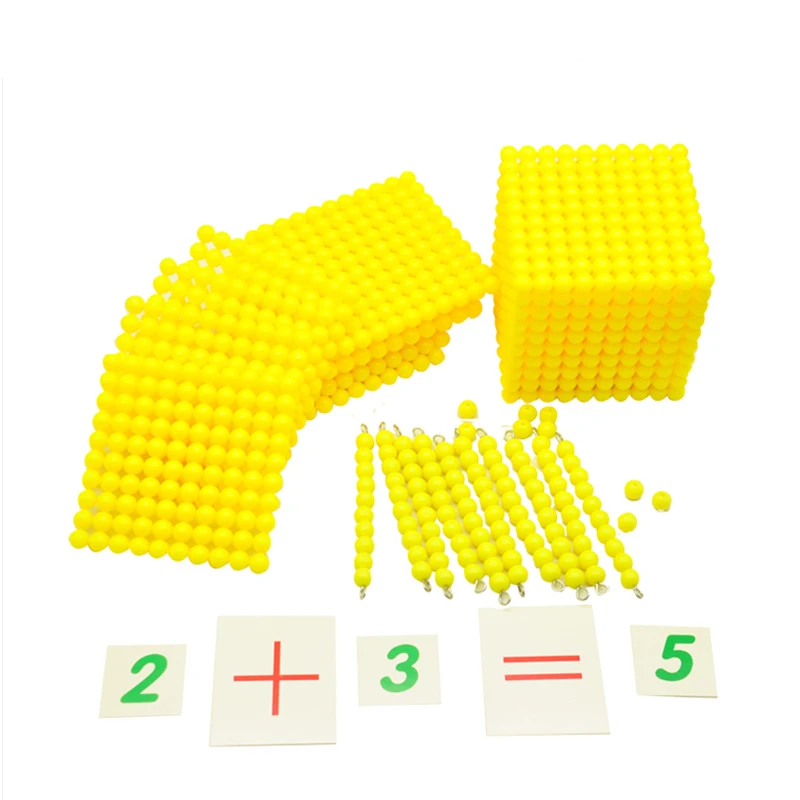 Монтессори детская игрушка десятичная база игровой набор обучение математике