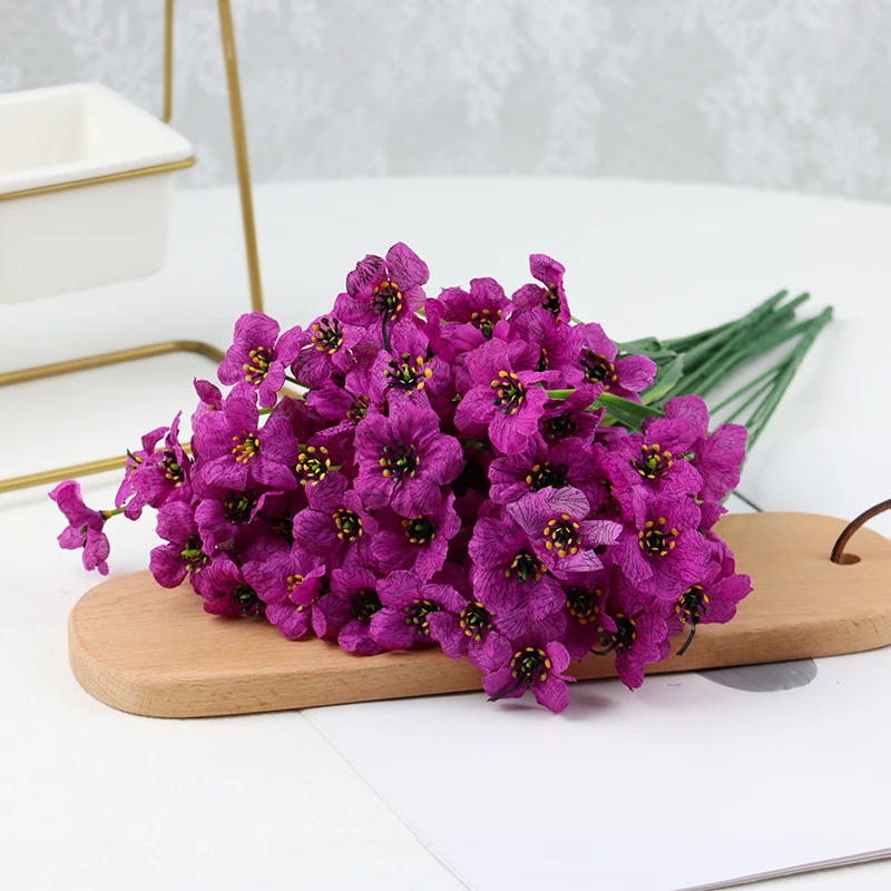 

Artificial Flowers 40cm Waterweed Silk Screen Bran Flower Random Pattern Anti Ultraviolet Home Garden Decoration Green Plants